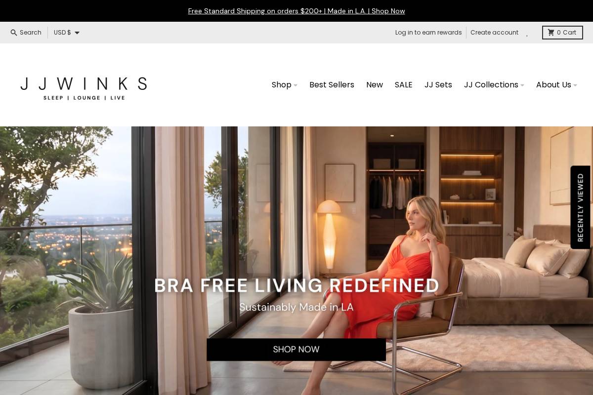 jjwinks.com homepage screenshot