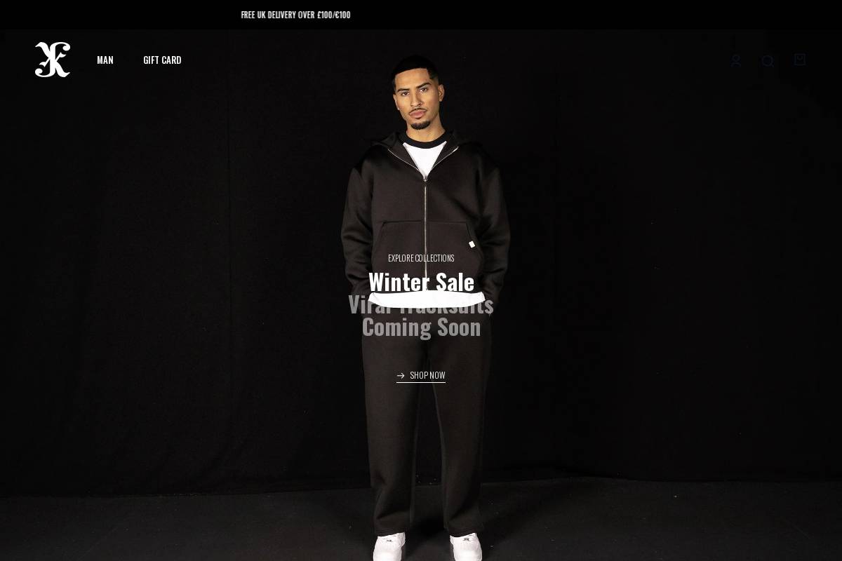 JK ATTIRE homepage screenshot