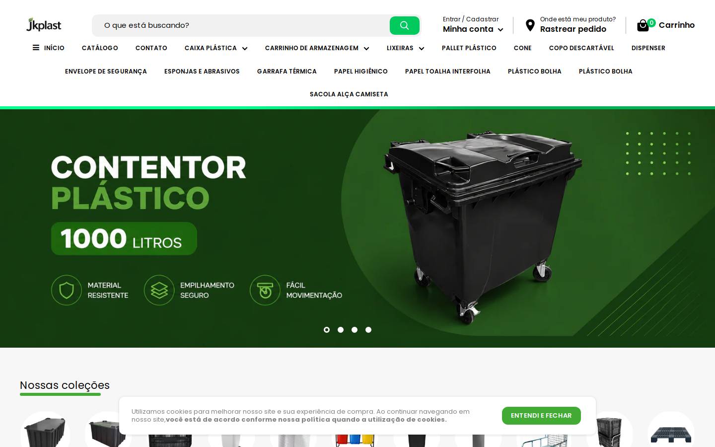 jkplast.com homepage screenshot