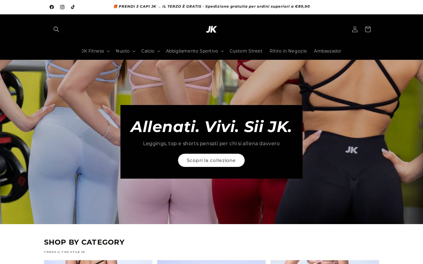 jksport.eu homepage screenshot