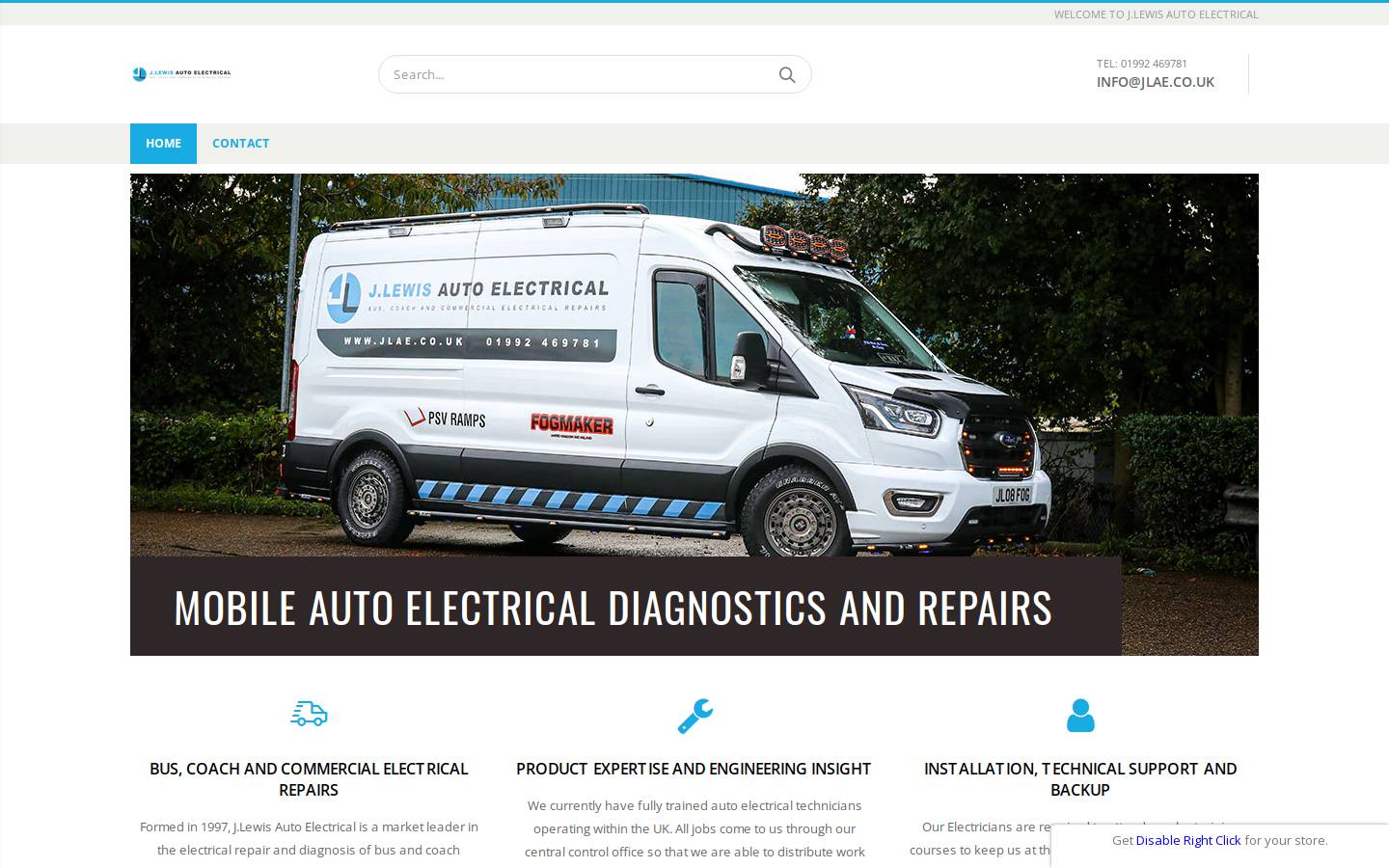 jlae.co.uk homepage screenshot