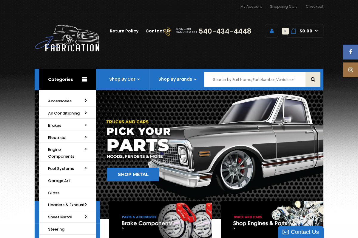 JLFabrication homepage screenshot