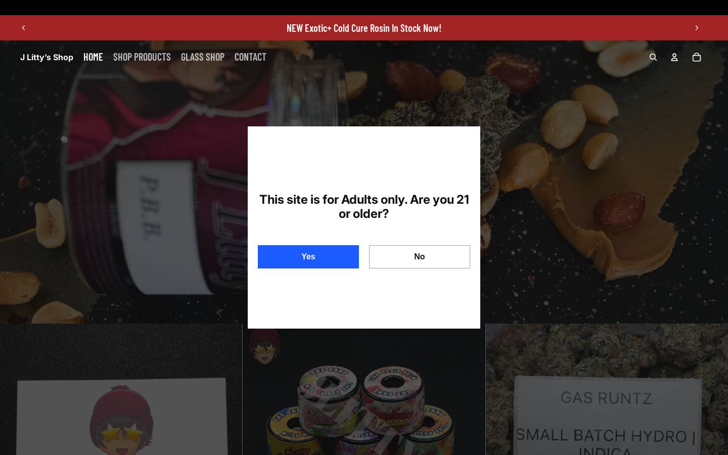 jlittys.shop homepage screenshot