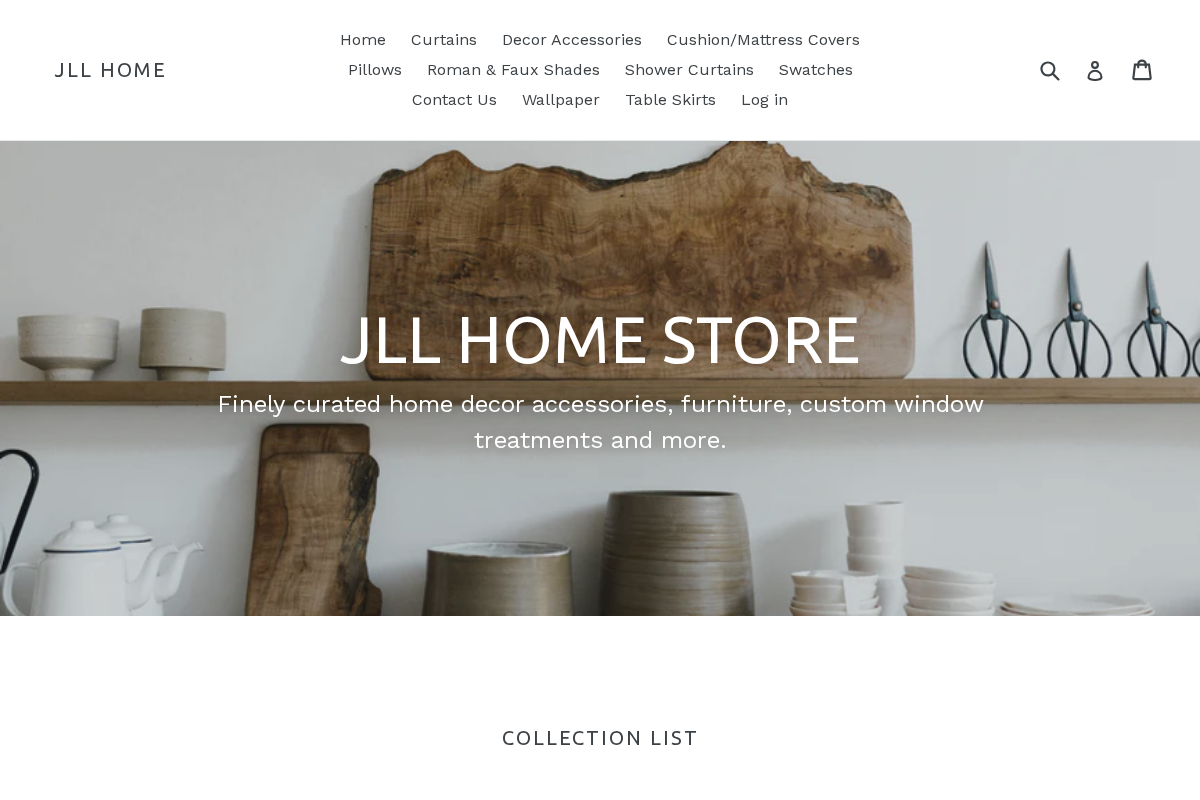 Jllhomestore homepage screenshot