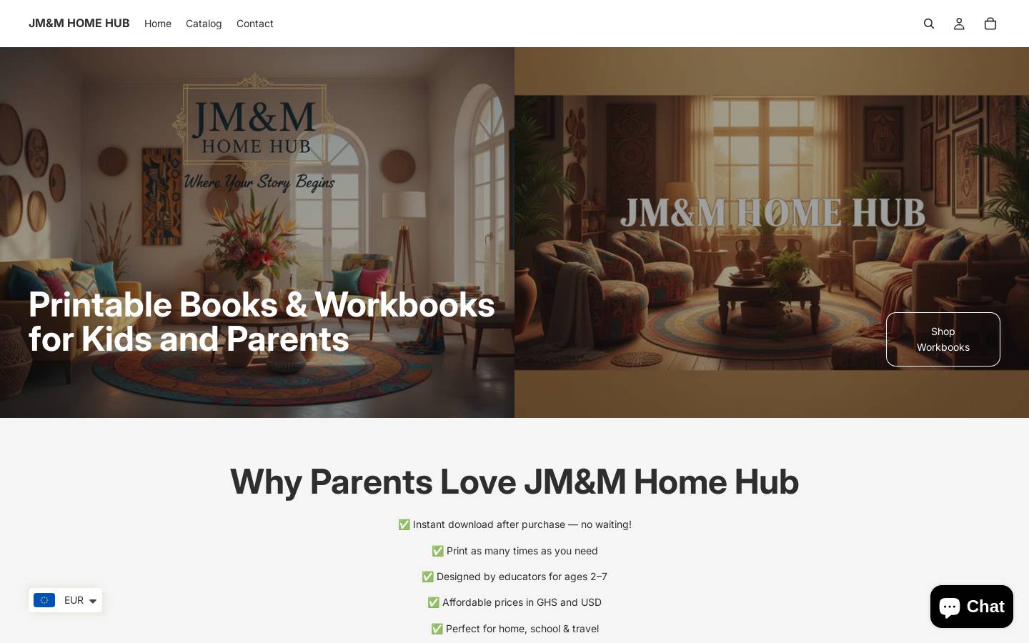 jmmhomehub.com homepage screenshot