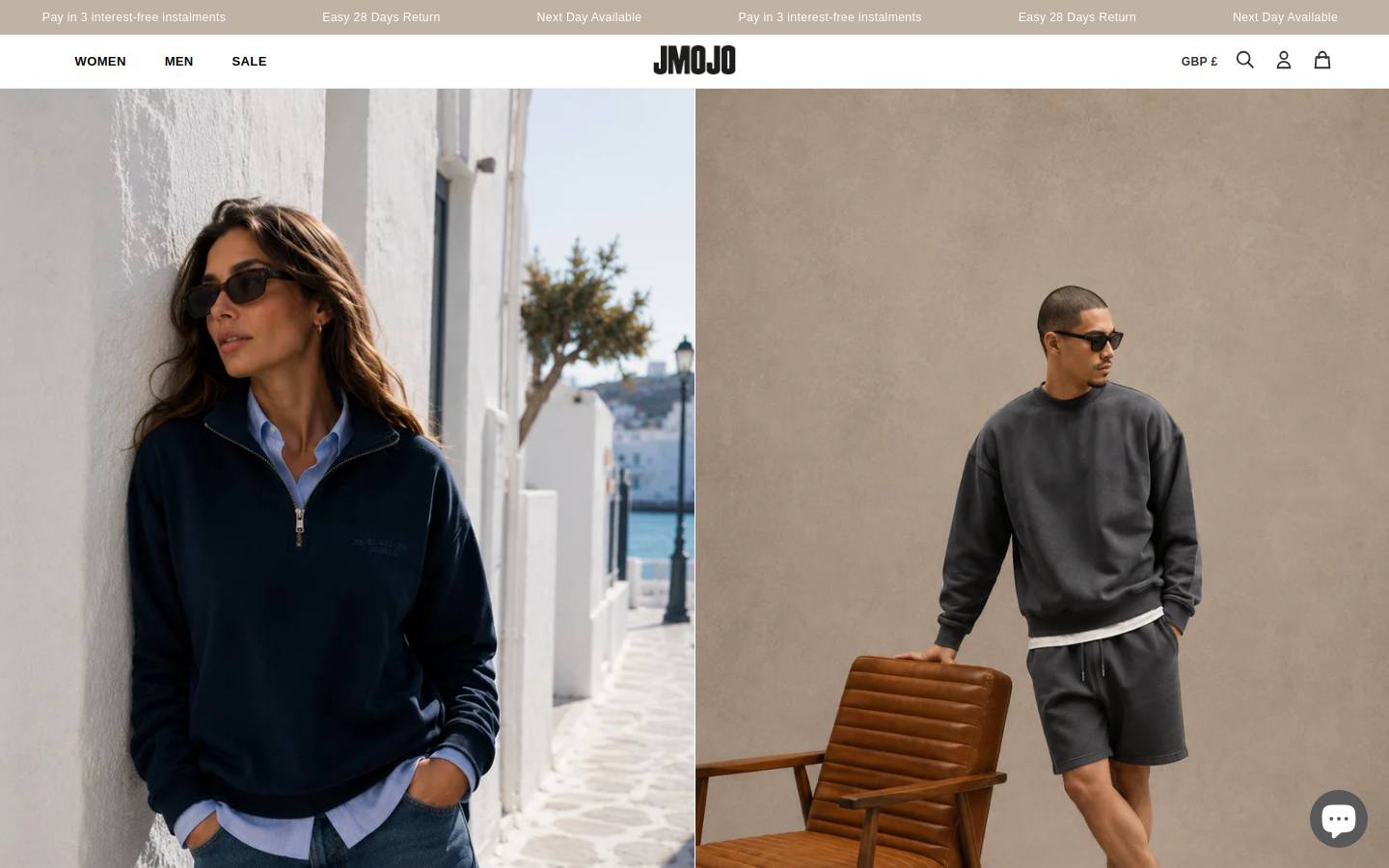 JMOJO homepage screenshot