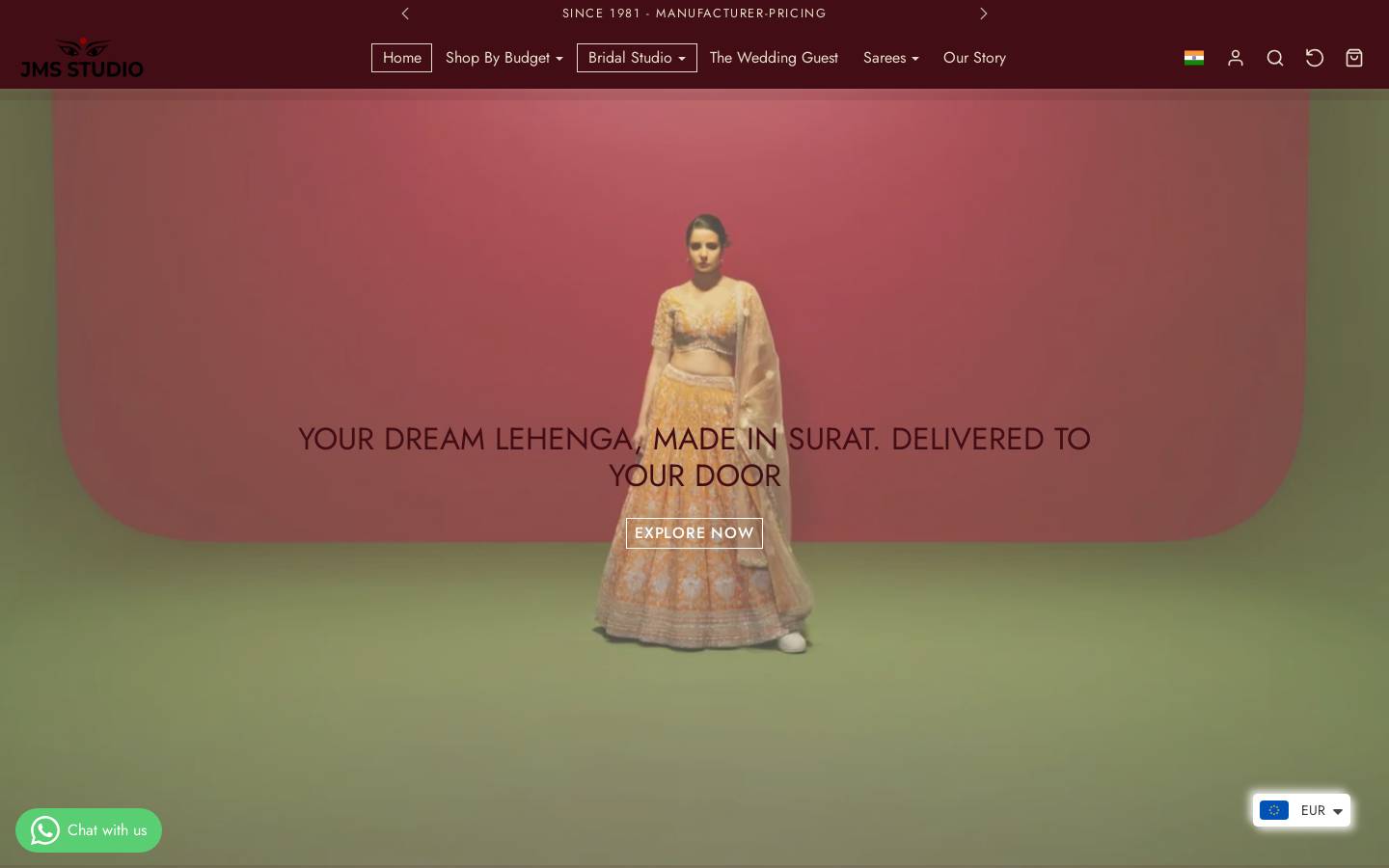 jmsstudio.store homepage screenshot