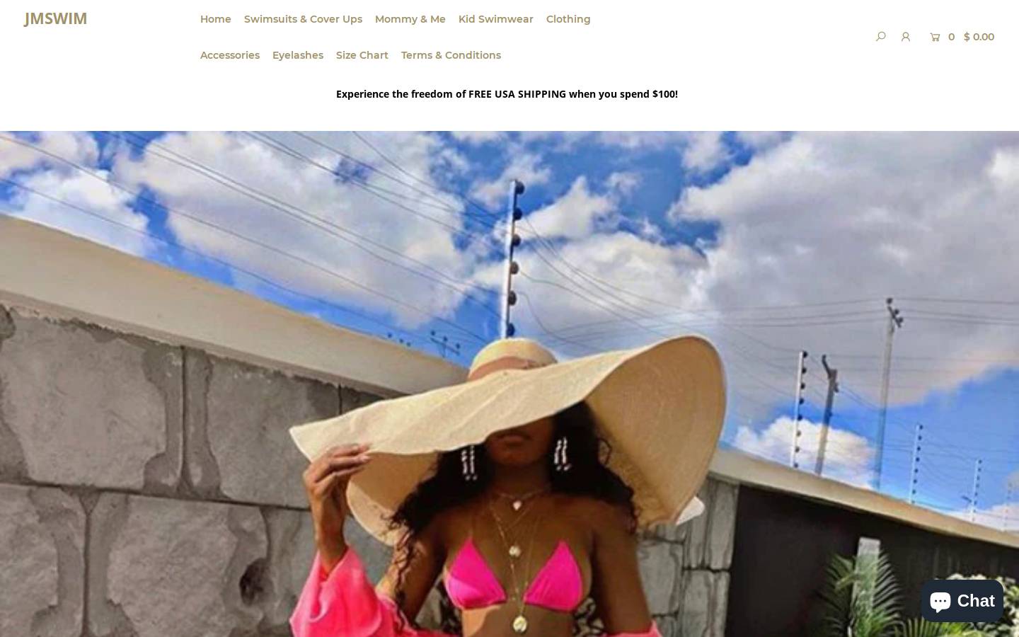 jmswimwear.com homepage screenshot