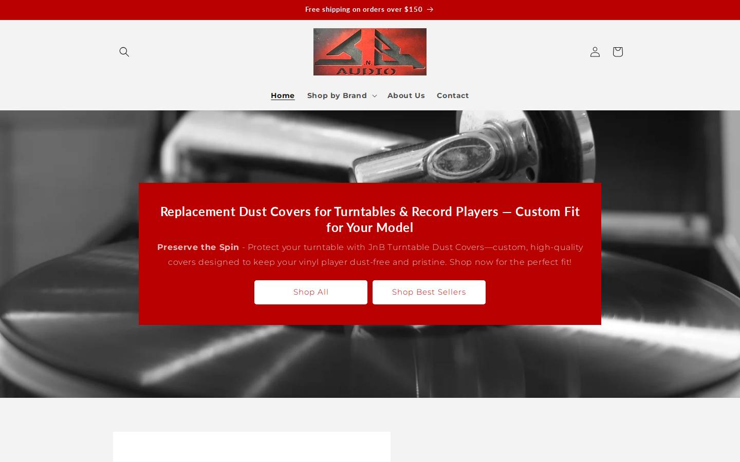 jnb-audio.com homepage screenshot
