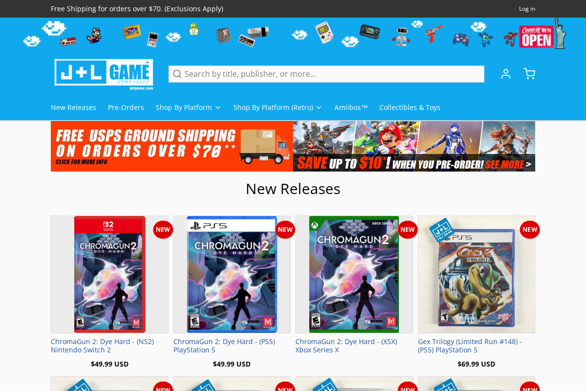 J&l Game Trading Online homepage screenshot