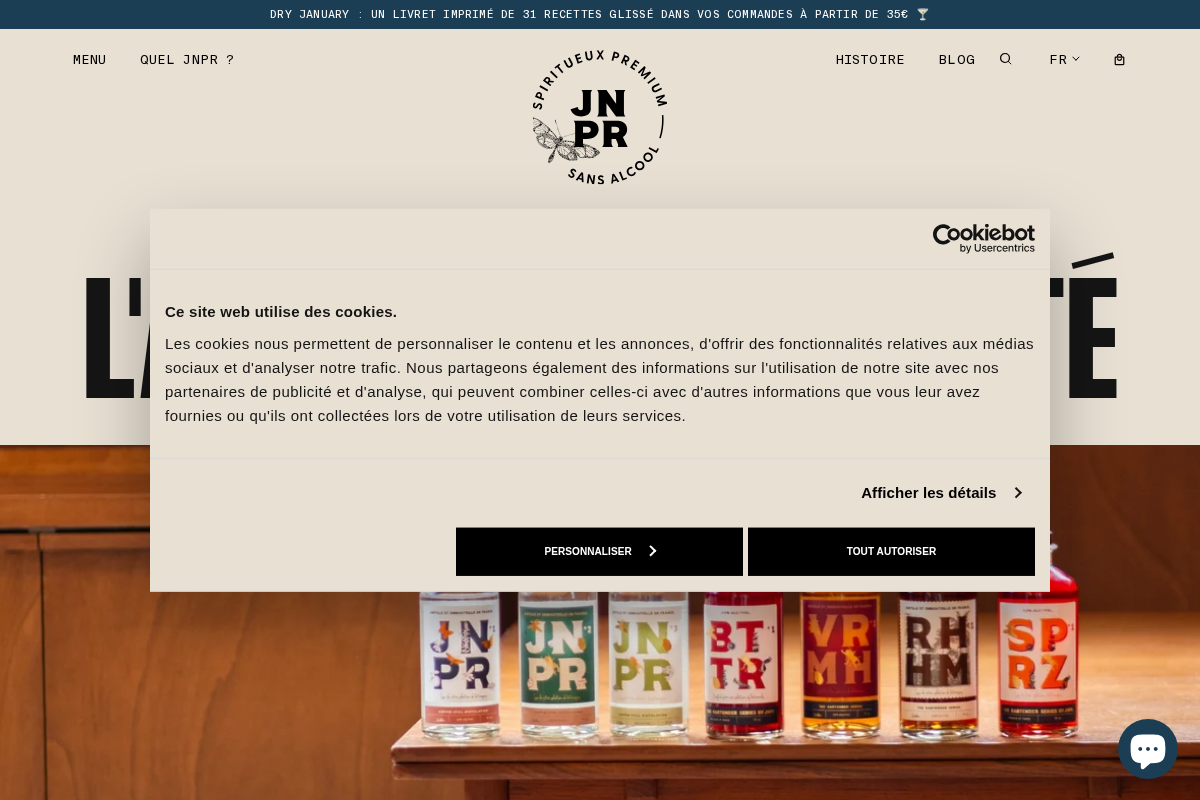 Jnprspirits homepage screenshot