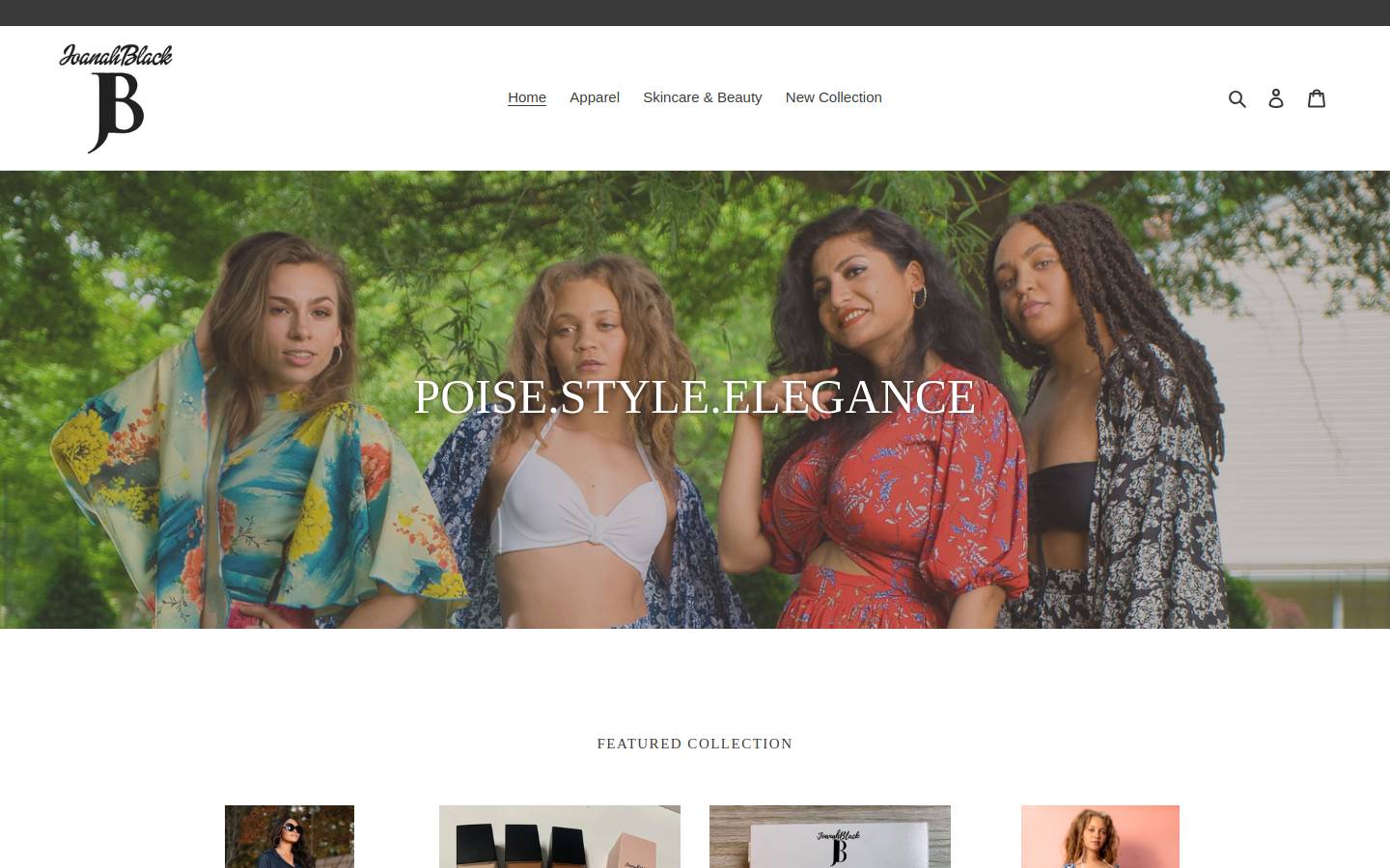 joanahblack.com homepage screenshot