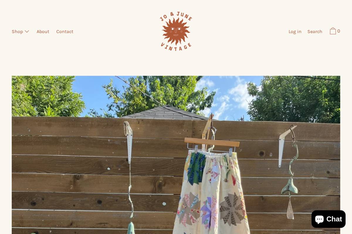 joandjune.com homepage screenshot