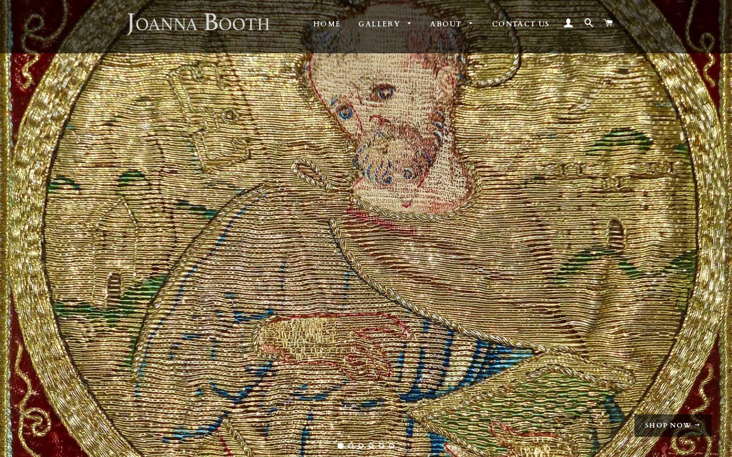 joannabooth.co.uk homepage screenshot