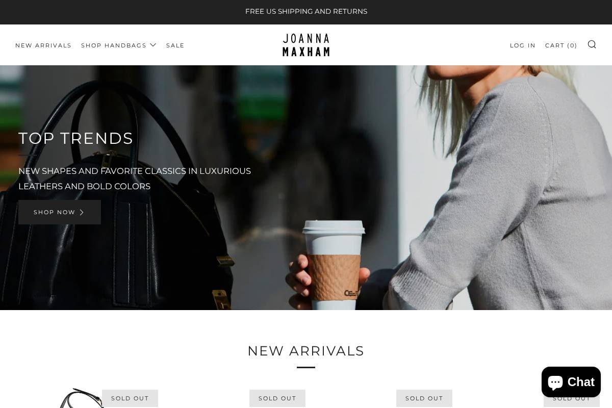 joannamaxham.com homepage screenshot