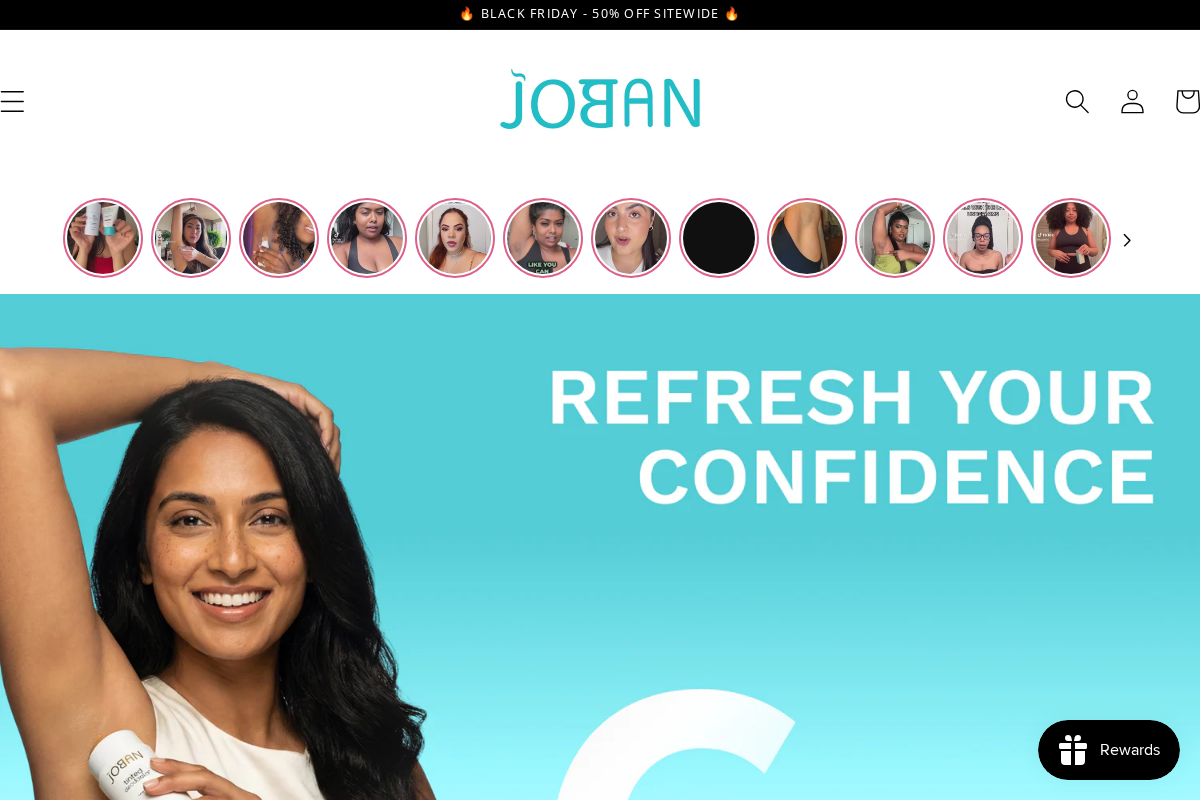 jobanbeauty.com homepage screenshot