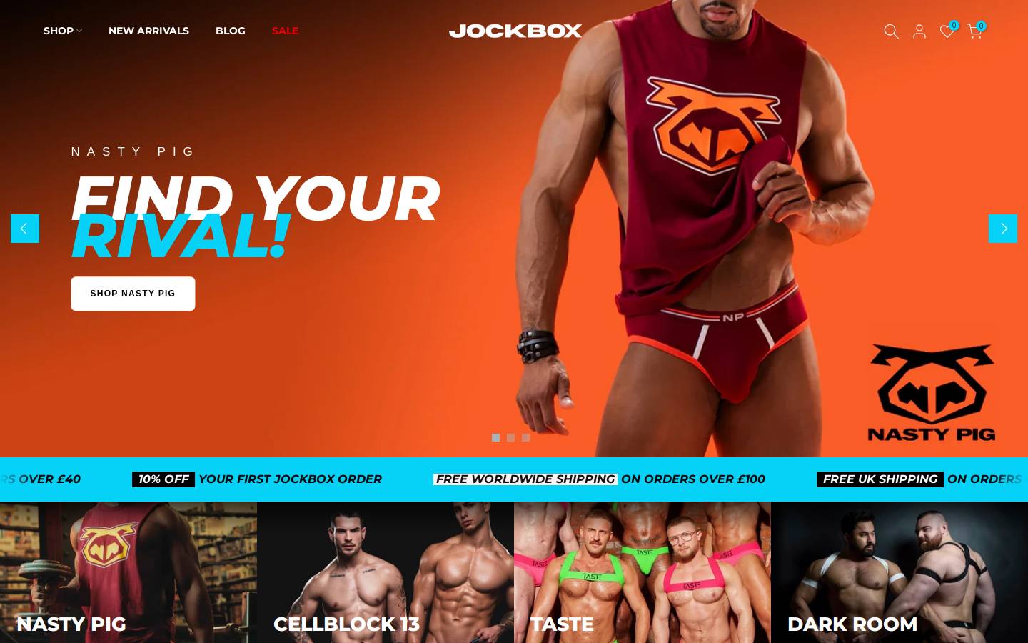 JOCKBOX homepage screenshot