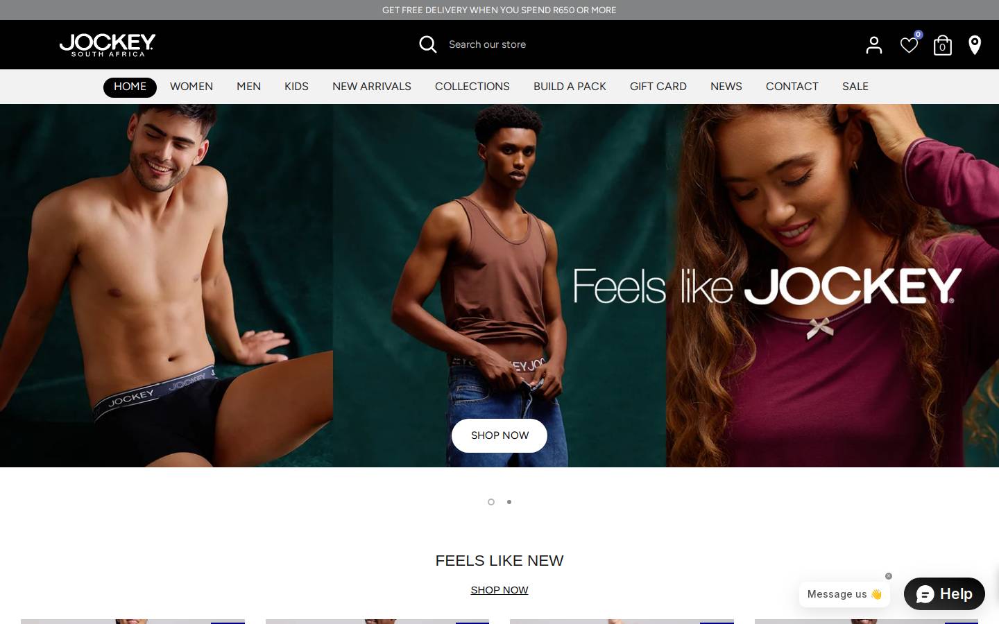jockey.co.za homepage screenshot