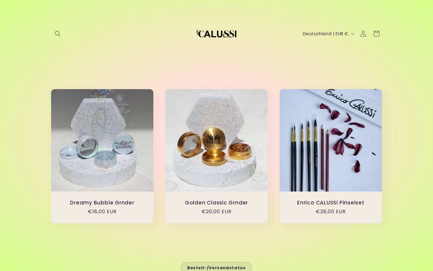 jodiecalussi.de homepage screenshot