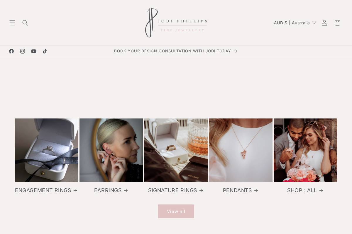 jodiphillips.com.au homepage screenshot