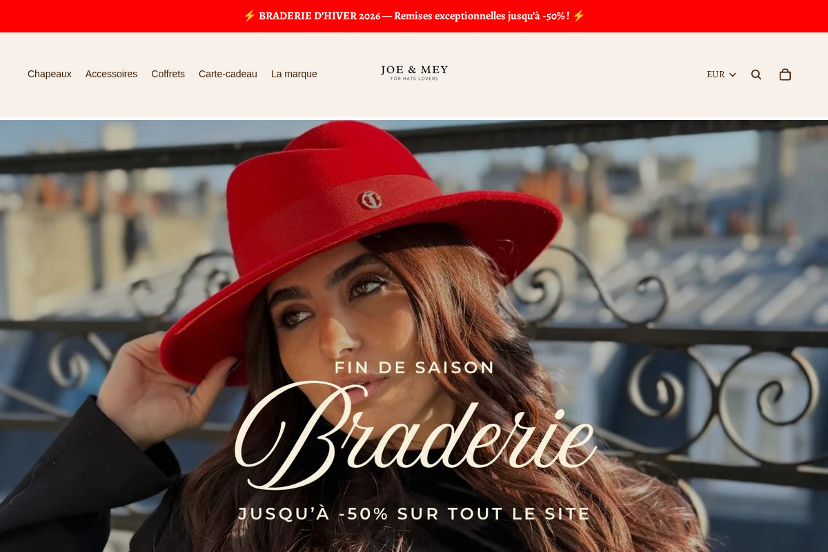 joeandmey.com homepage screenshot