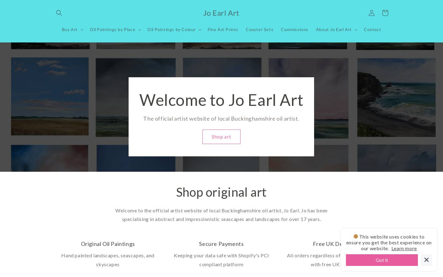 joearl.co.uk homepage screenshot