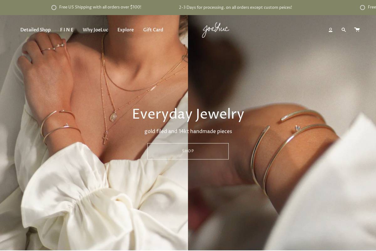 joelucjewel.com homepage screenshot