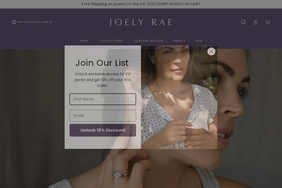 joelyrae.com homepage screenshot