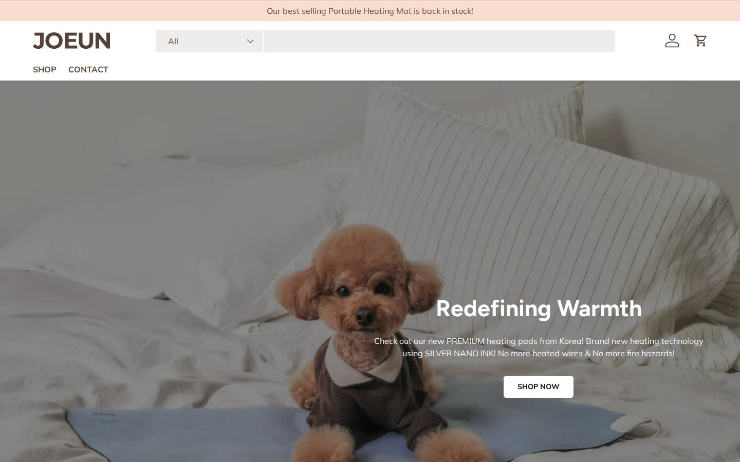 joeun.co homepage screenshot