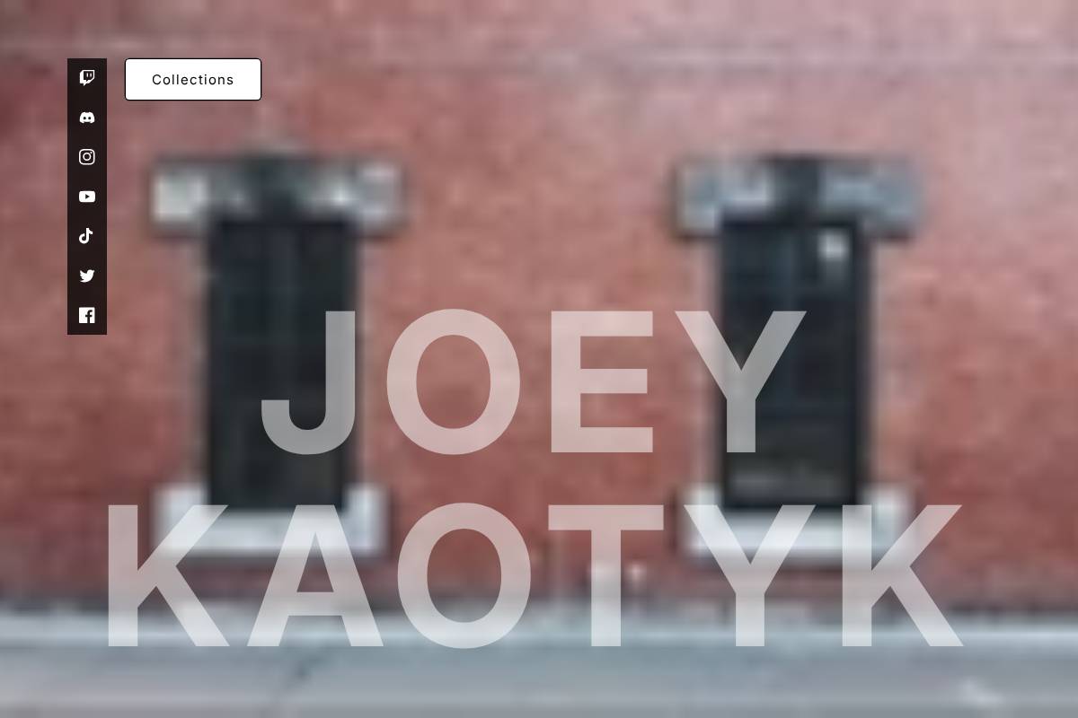 joeykaotyk.com homepage screenshot