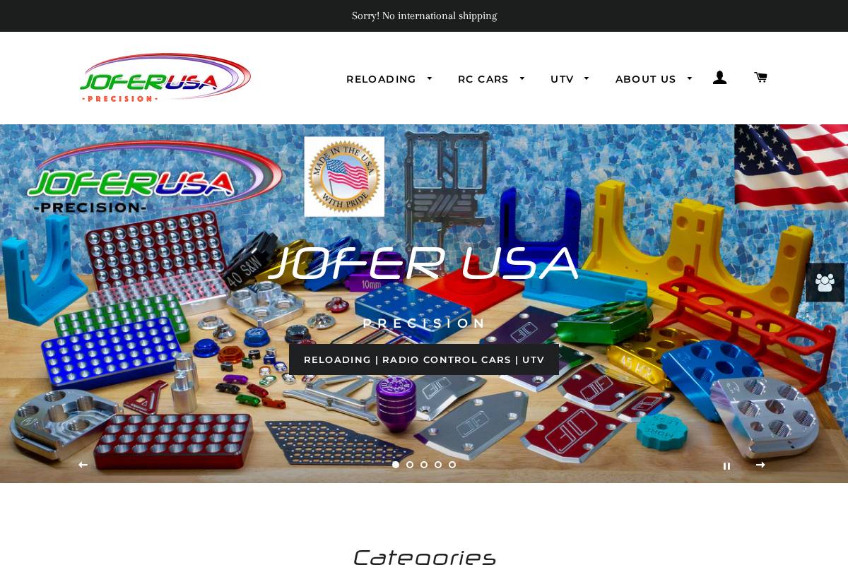 joferusa.com homepage screenshot