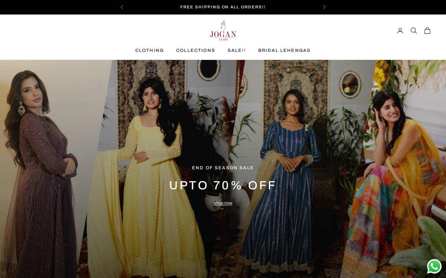 jogannaarii.com homepage screenshot