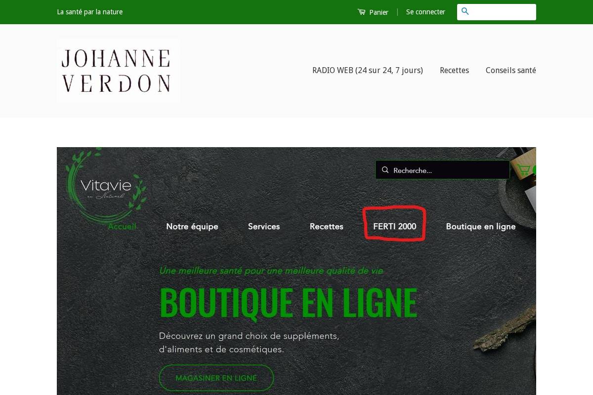 johanneverdon.com homepage screenshot