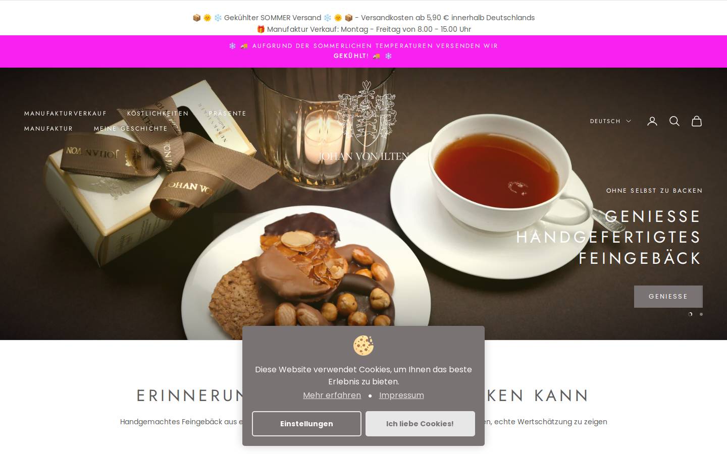johanvonilten.de homepage screenshot