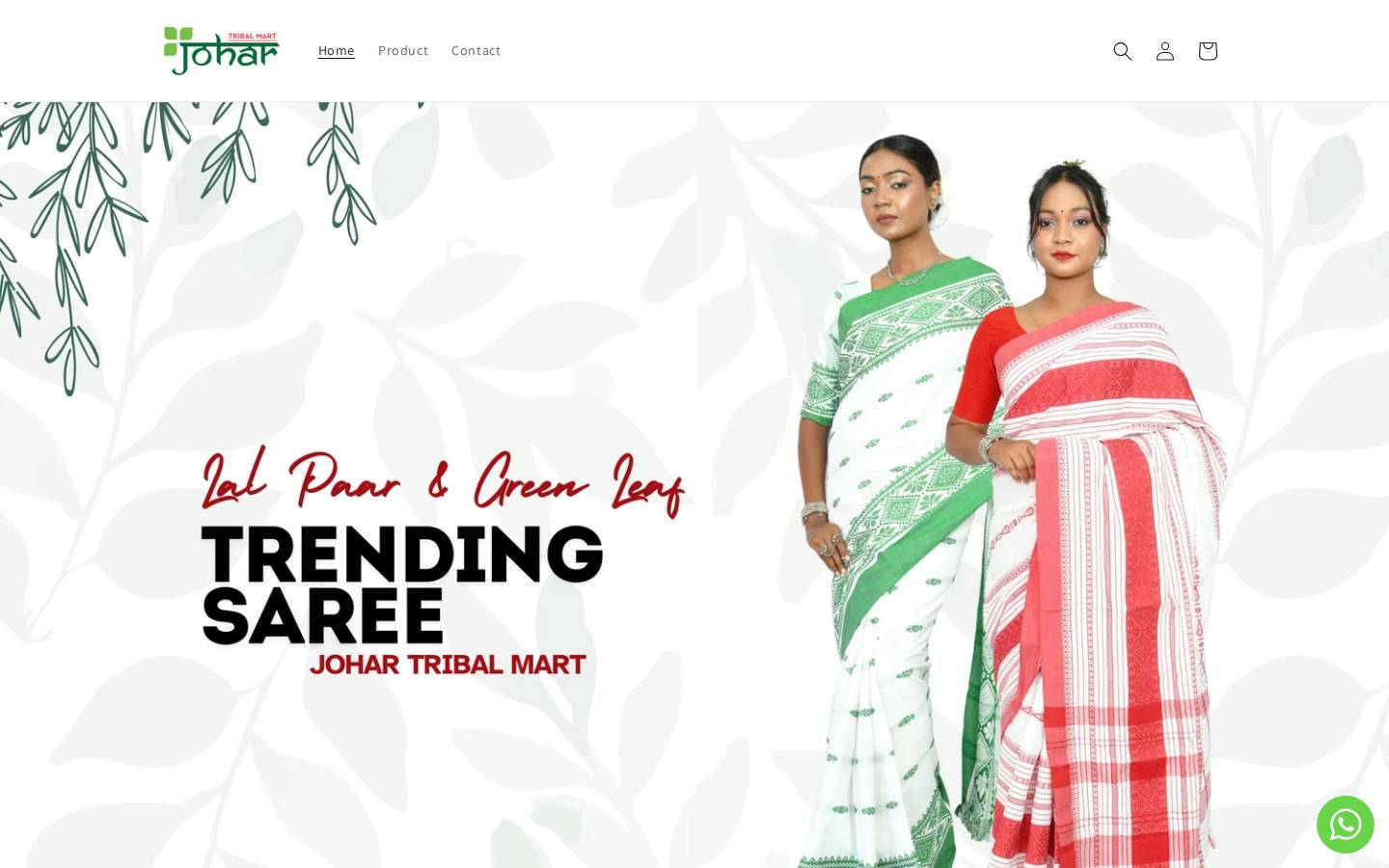 johartribalmart.com homepage screenshot