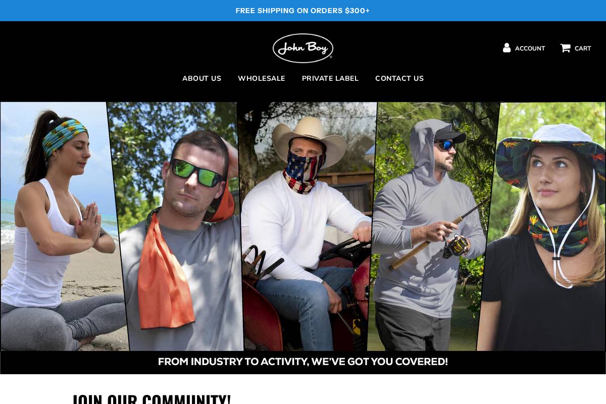 john-boy.com homepage screenshot