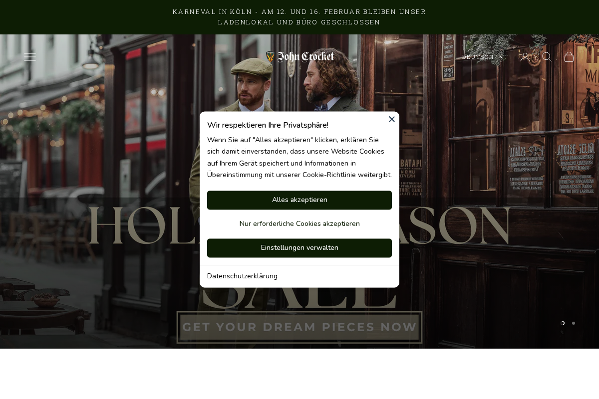 John Crocket homepage screenshot