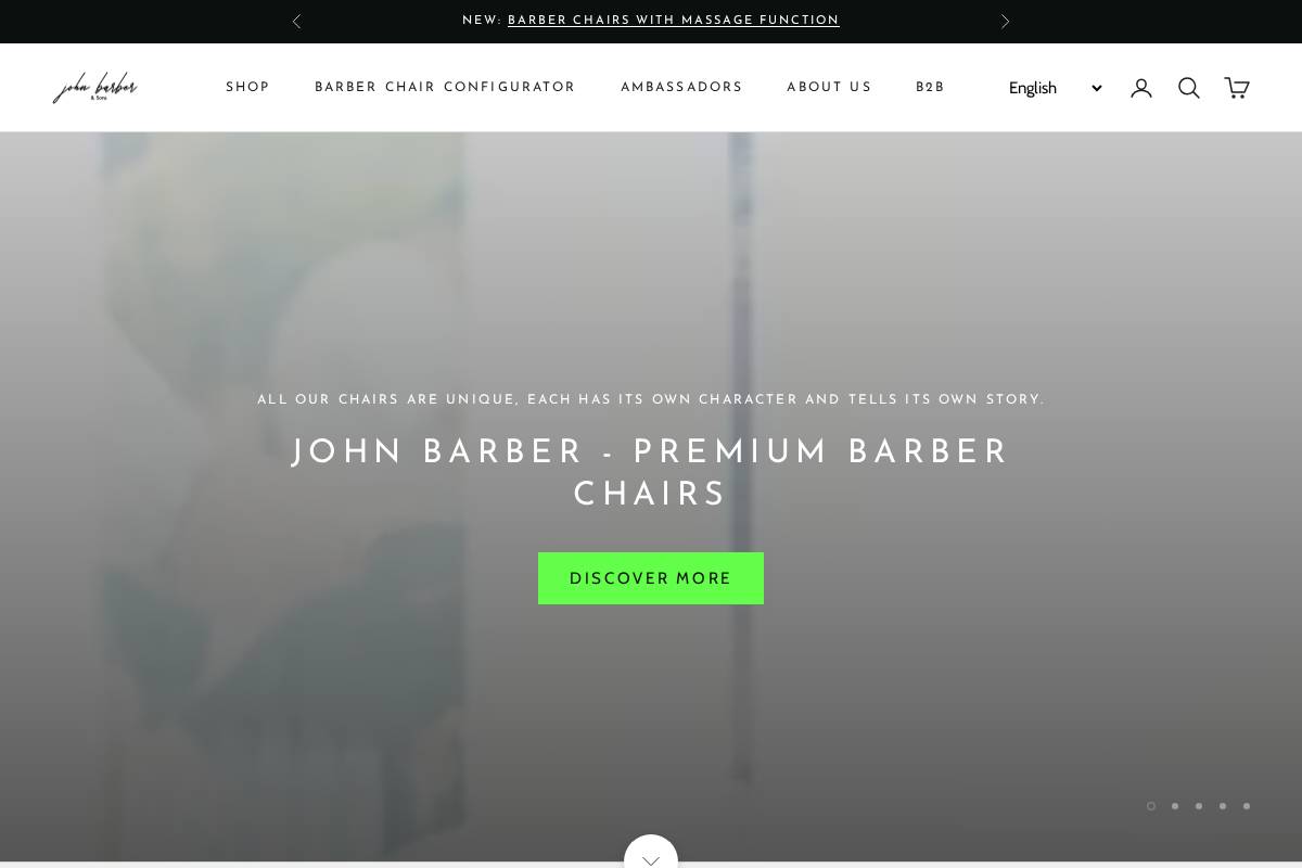 John Barber & Sons homepage screenshot