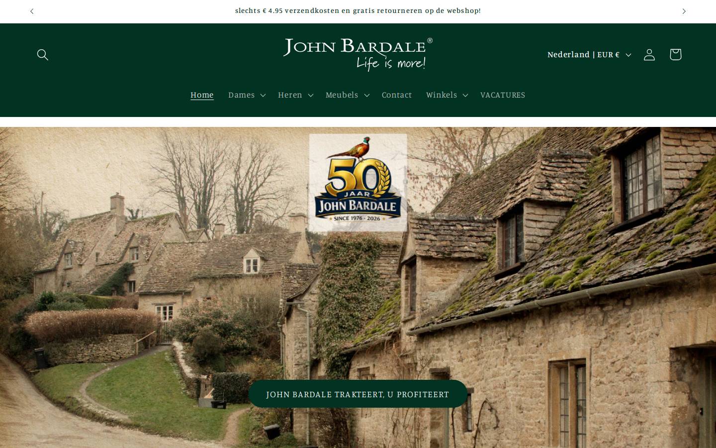 Johnbardale homepage screenshot