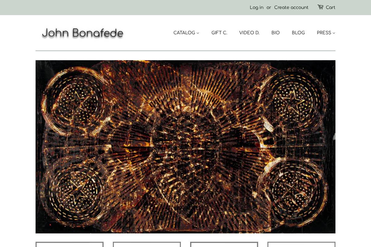 johnbonafede.com homepage screenshot