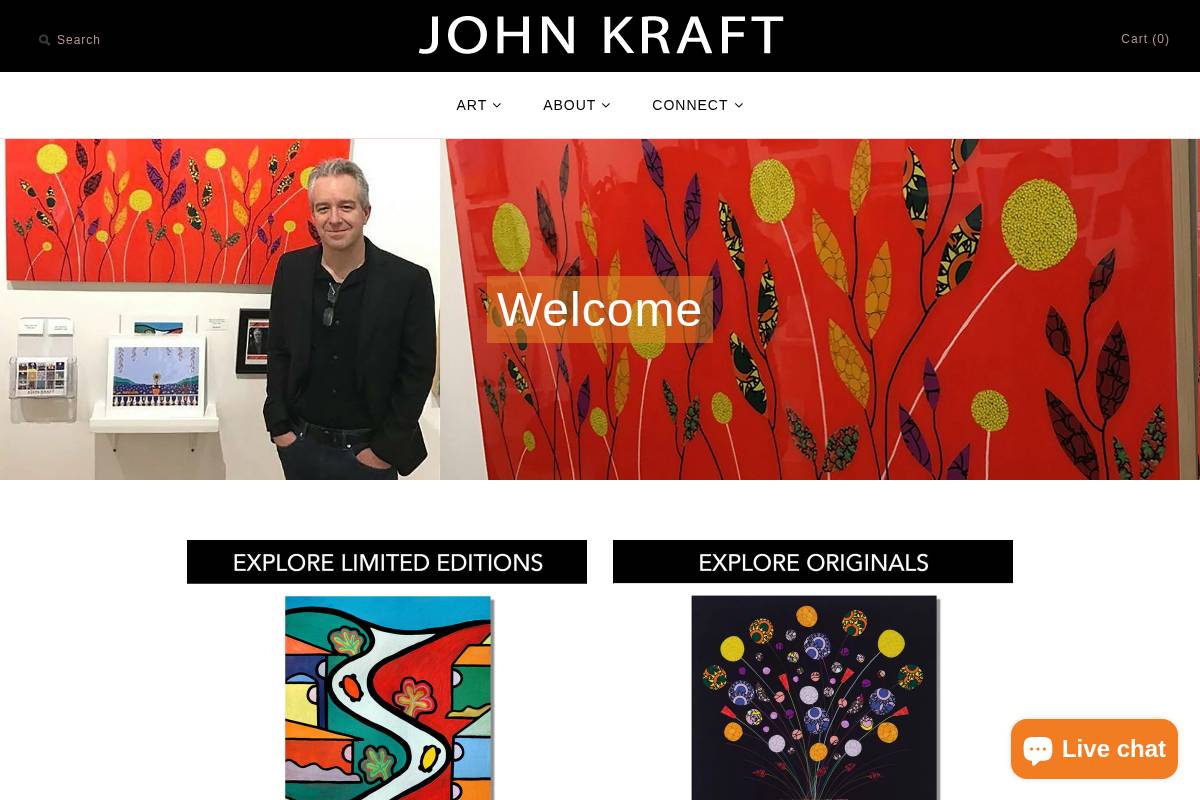 johnkraft.com homepage screenshot