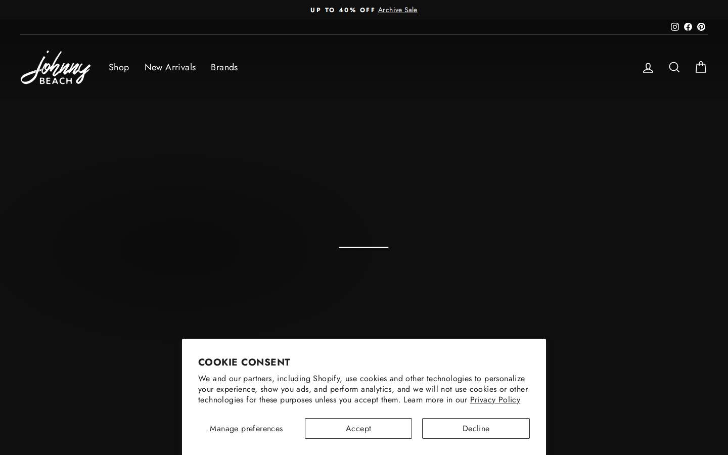johnny-beach.com homepage screenshot