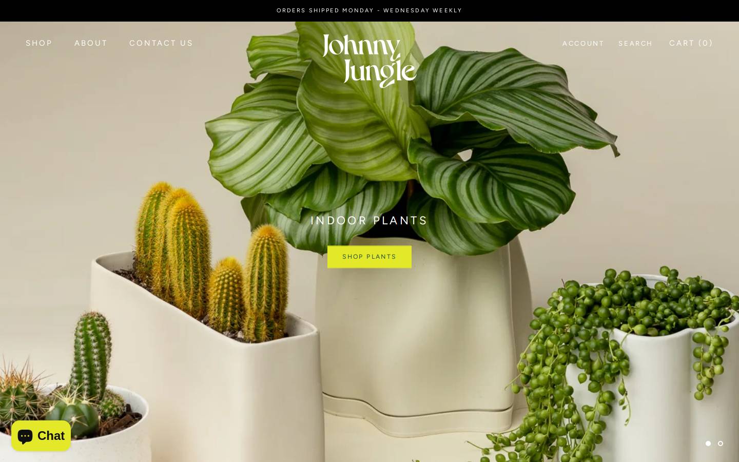johnnyjungle.co.nz homepage screenshot