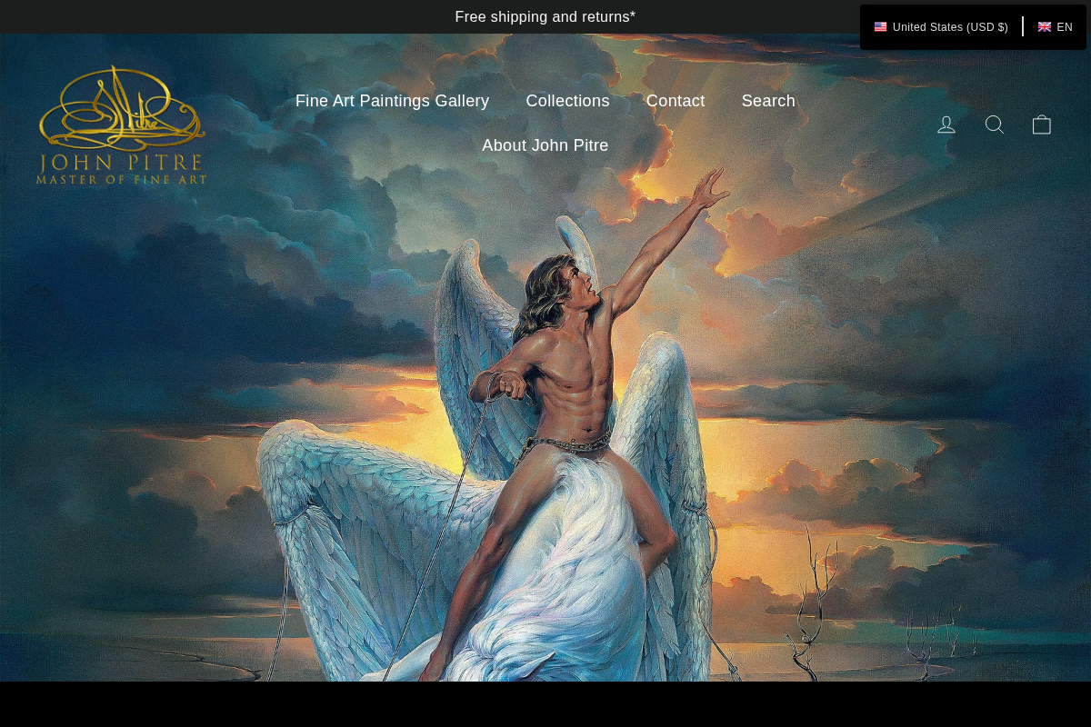 johnpitre.com homepage screenshot