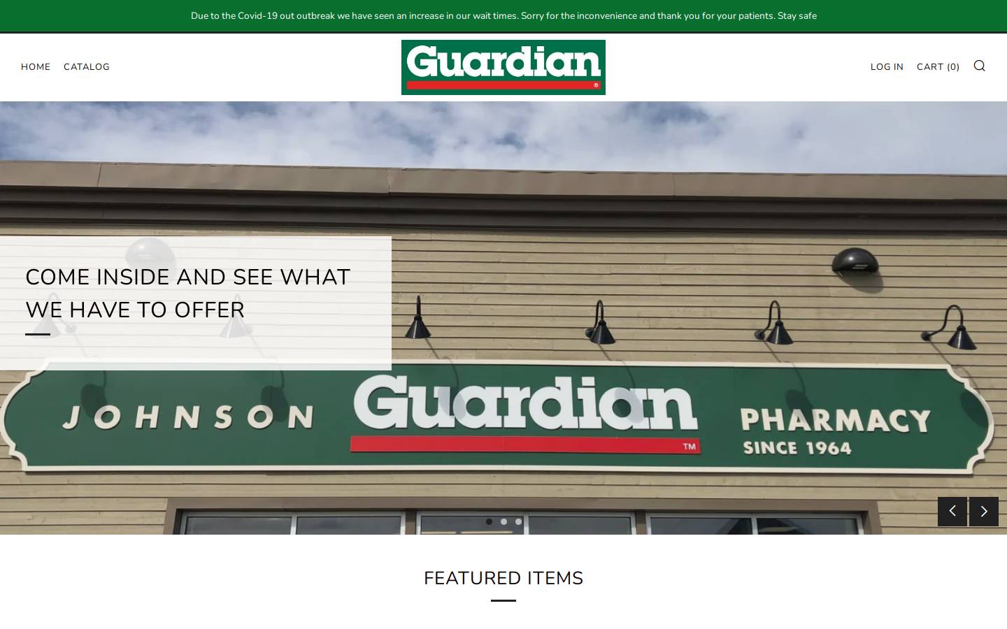johnsonguardian.com homepage screenshot