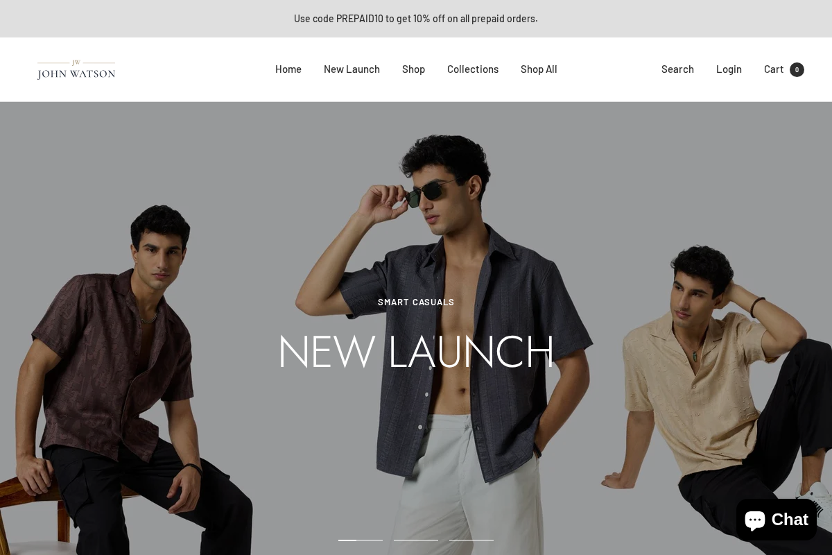 John Watson homepage screenshot