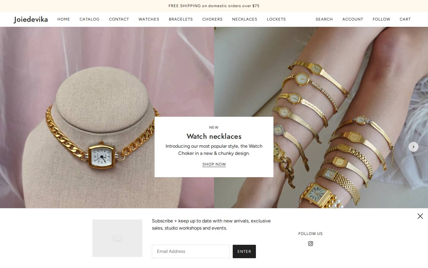 joiedevika.com homepage screenshot