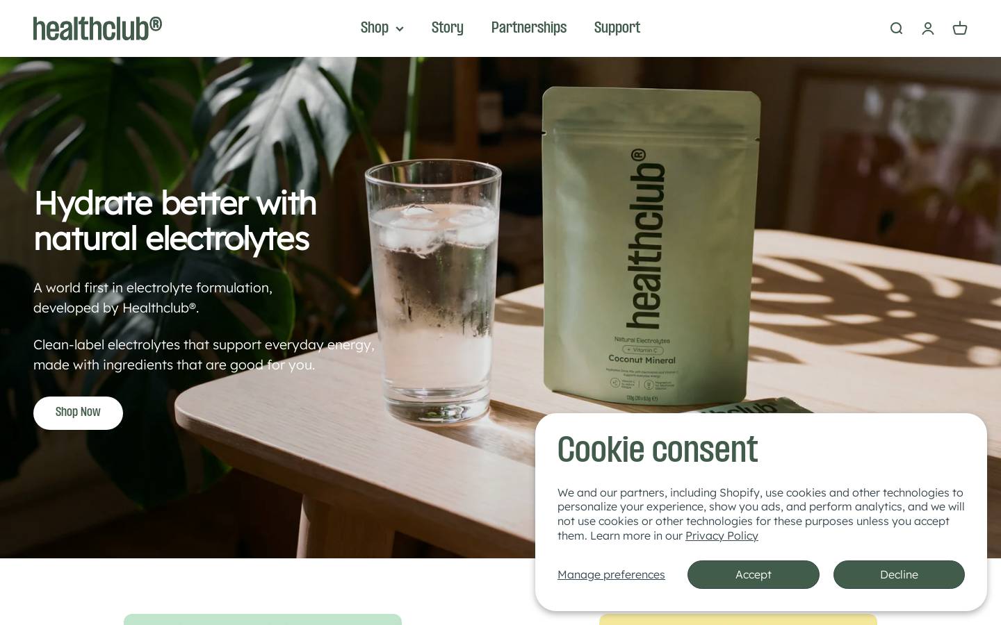joinhealthclub.com homepage screenshot