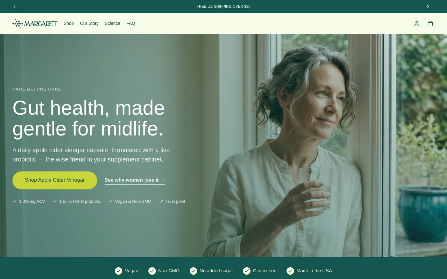 joinmargaret.com homepage screenshot