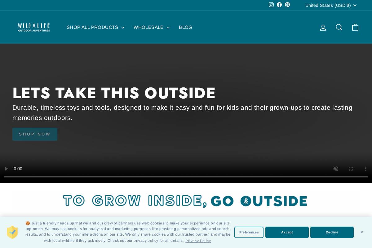 jointhewildlife.com homepage screenshot